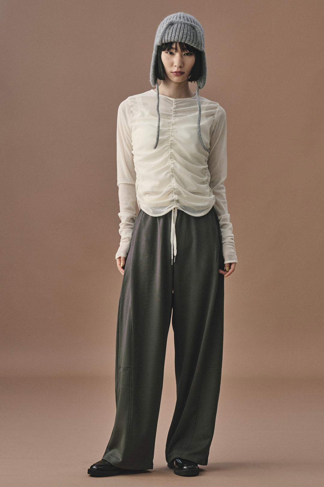 BICOLOR BELT JERSEY PANTS　バイカラーベルトジャージーパンツ