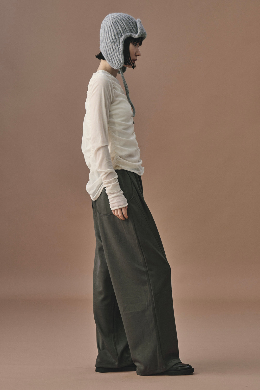 BICOLOR BELT JERSEY PANTS　バイカラーベルトジャージーパンツ