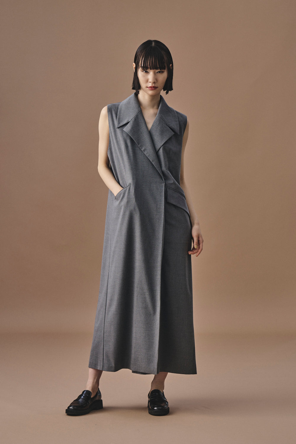 LONG GILET DRESS ロングジレドレス