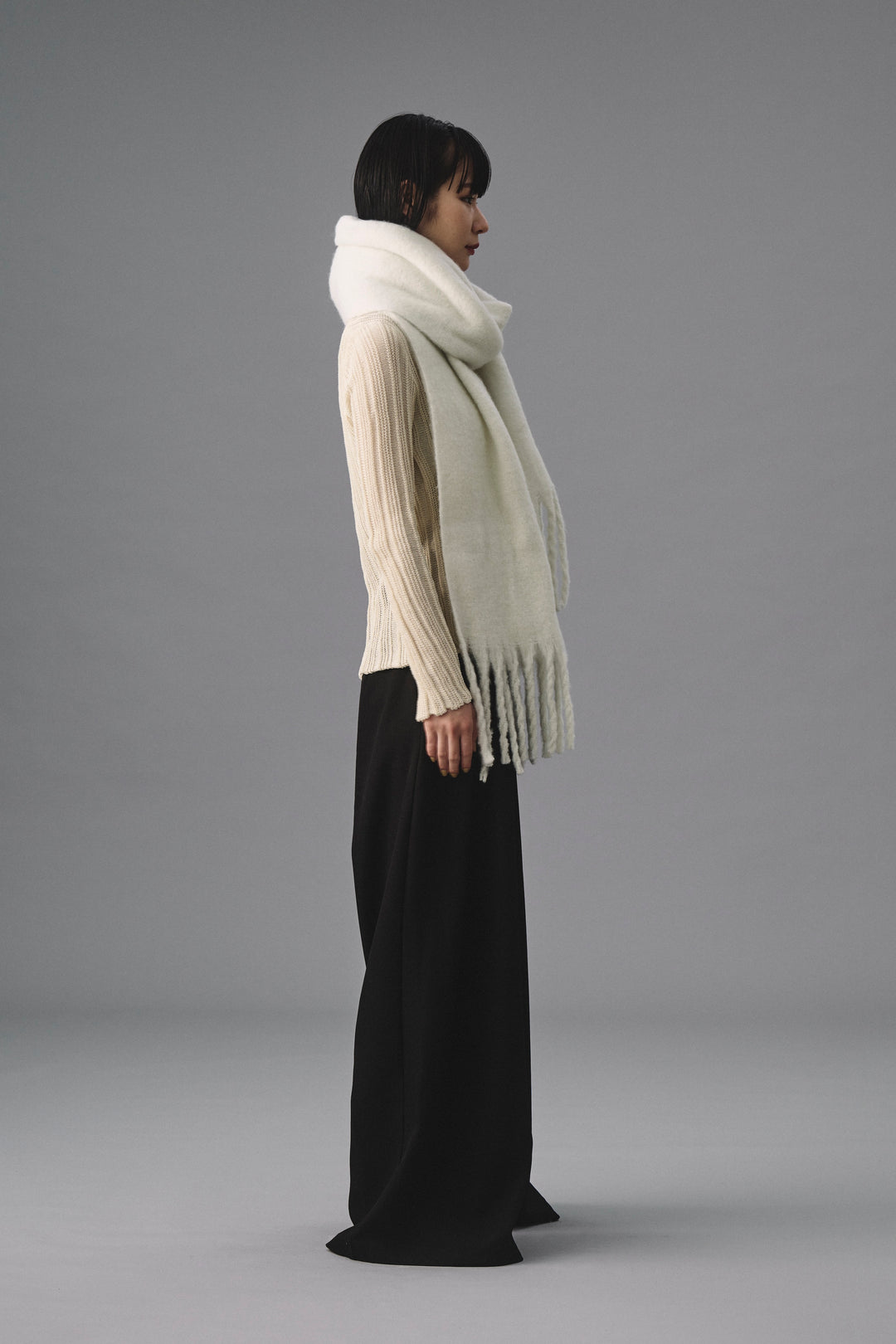 ~10/31 販売終了 BRUSHED SHAGGY KNIT MUFFLER ブラッシュシャギーニットマフラー