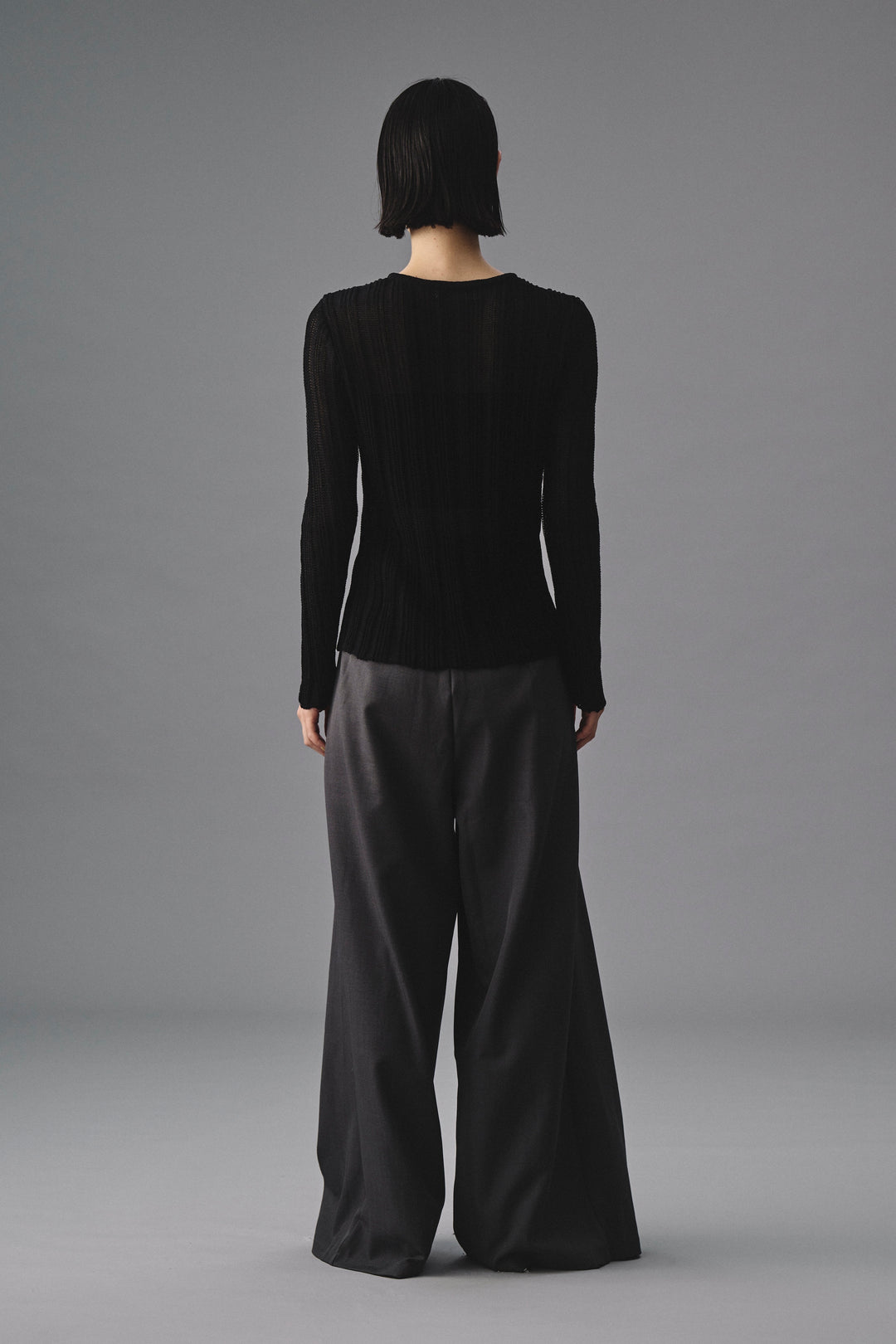 ~10/31 販売終了 FRONT SLIT RIB KNIT　フロントスリットリブニット