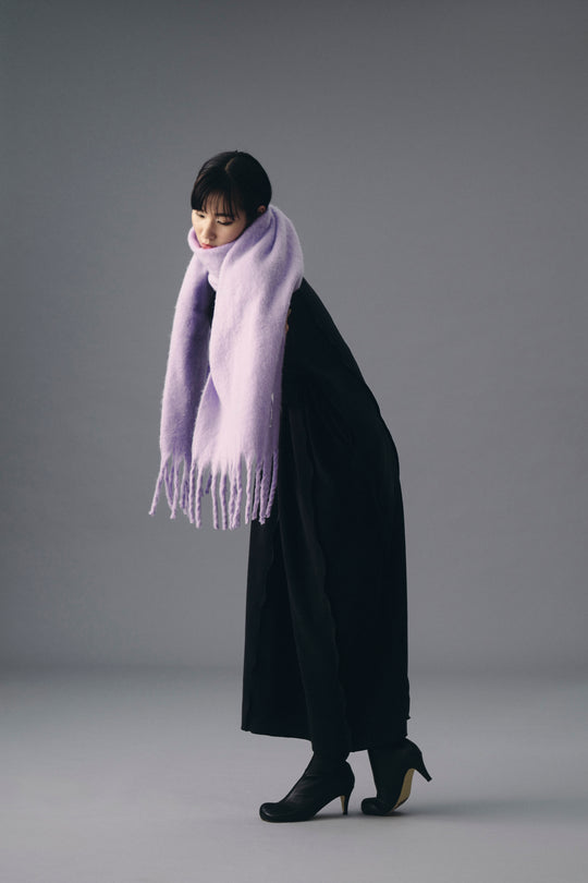 ~10/31 販売終了 BRUSHED SHAGGY KNIT MUFFLER ブラッシュシャギーニットマフラー