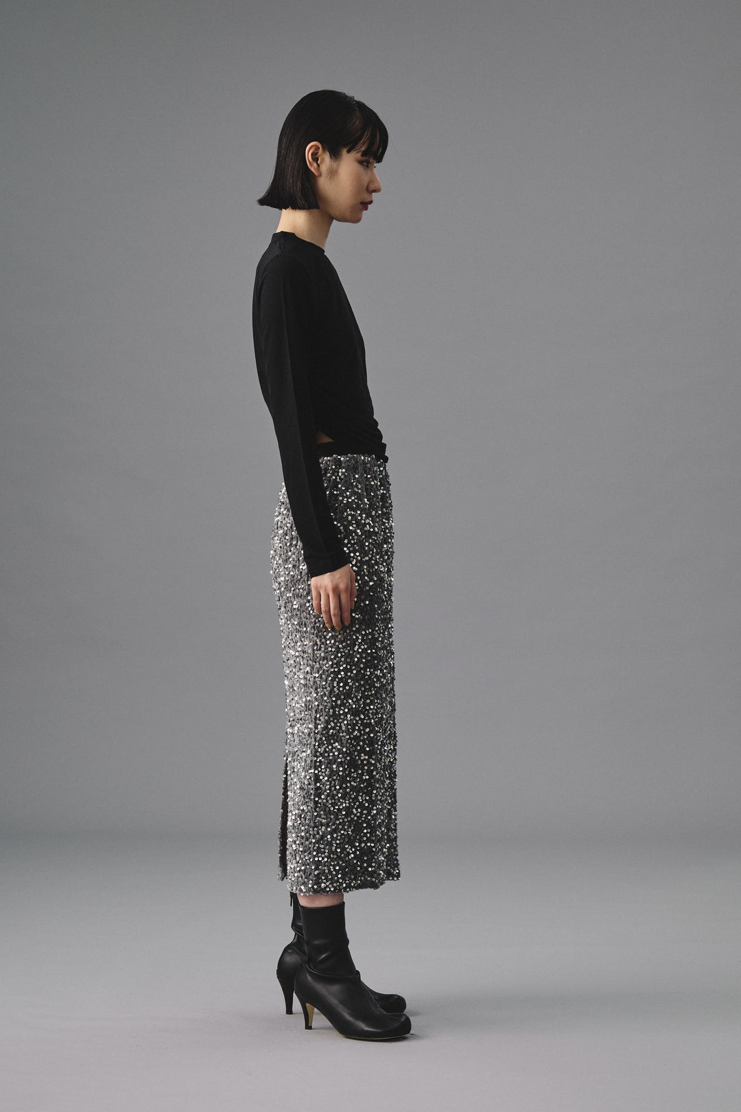 ~10/31 販売終了  SIDE GATHERED CROPPED CUT 2P サイドギャザークロップドカット2P