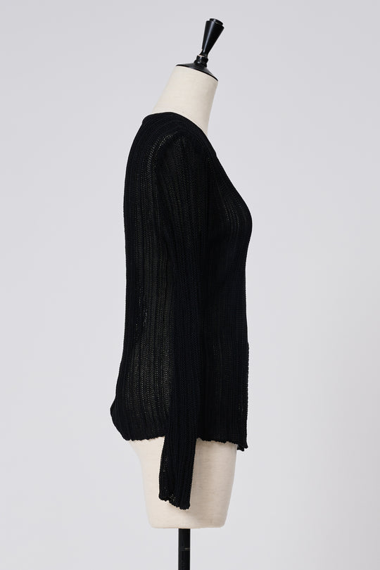 ~10/31 販売終了 FRONT SLIT RIB KNIT　フロントスリットリブニット