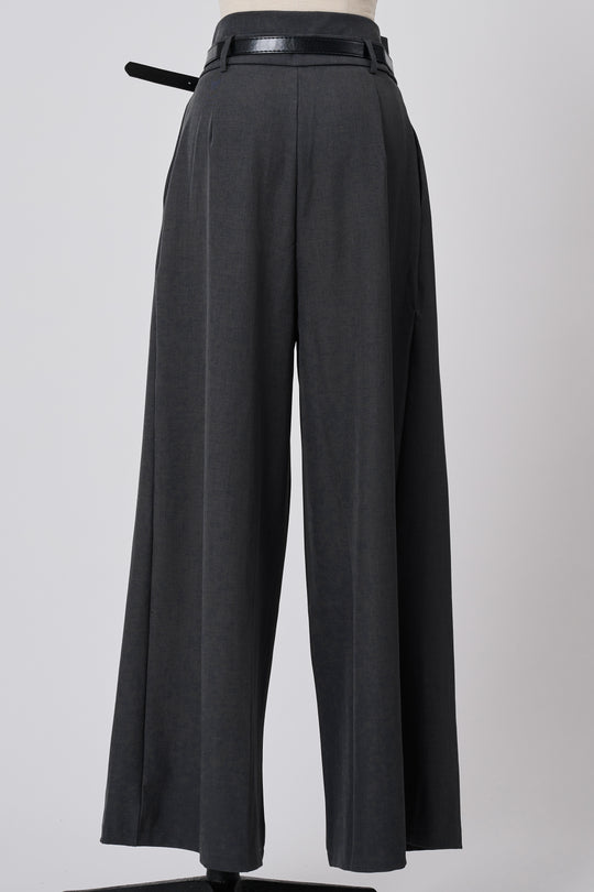 ~10/31 販売終了 BELTED TUCK WIDE PANTS ベルトツキタックワイドパンツ