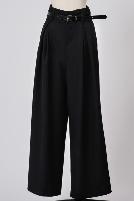 ~10/31 販売終了 BELTED TUCK WIDE PANTS ベルトツキタックワイドパンツ